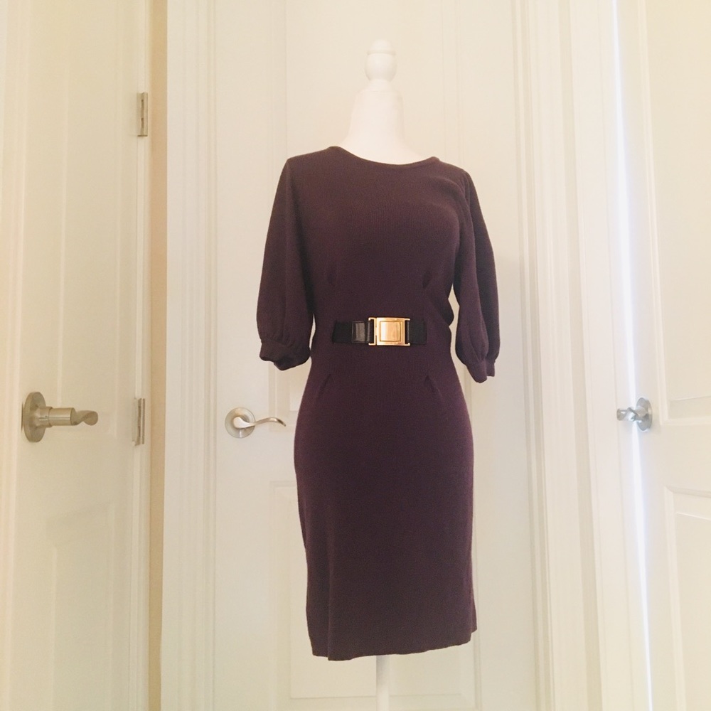 Antonio Melani Eggplant purple sweater dre…
